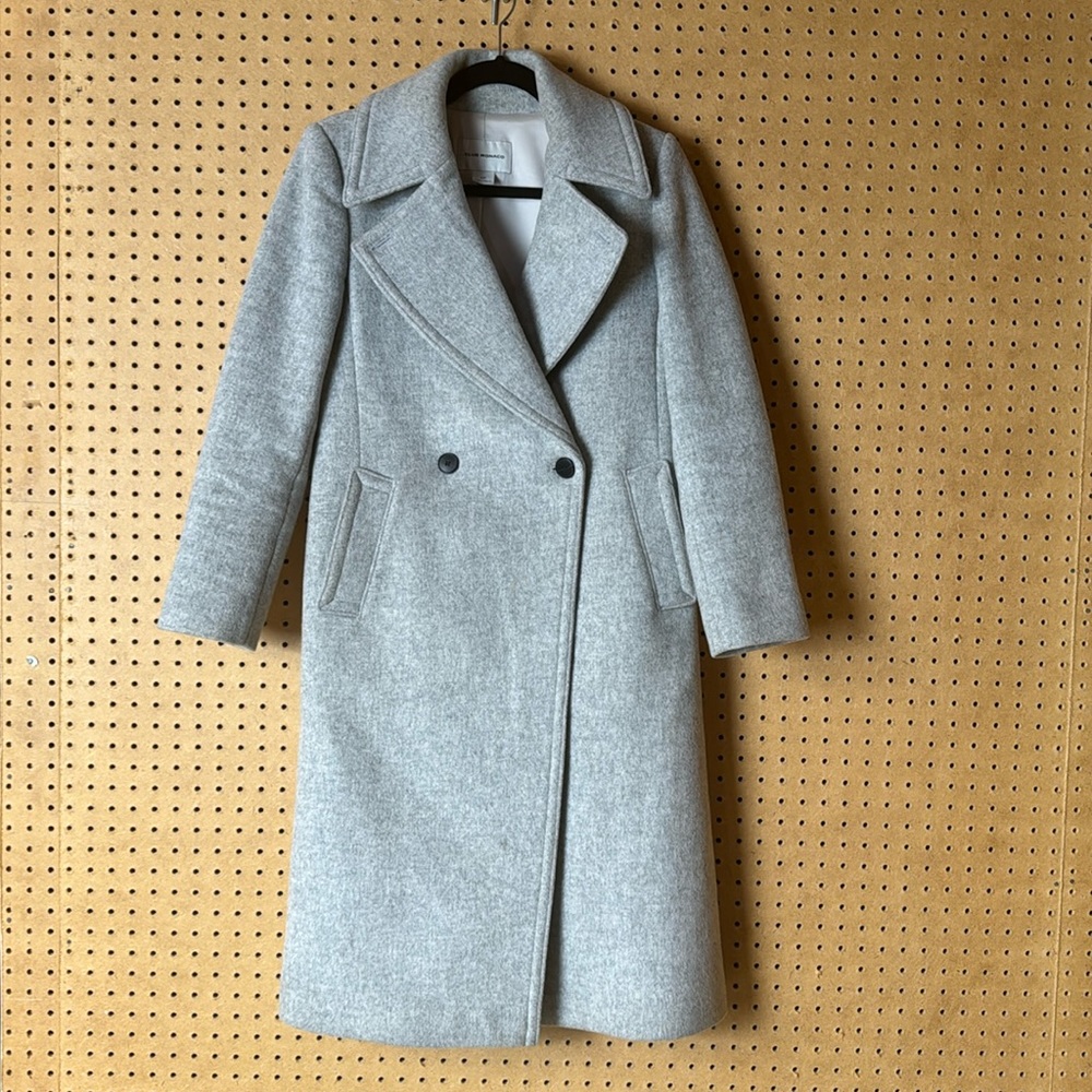 Club Monaco Gray Wool Winter Coat sz S